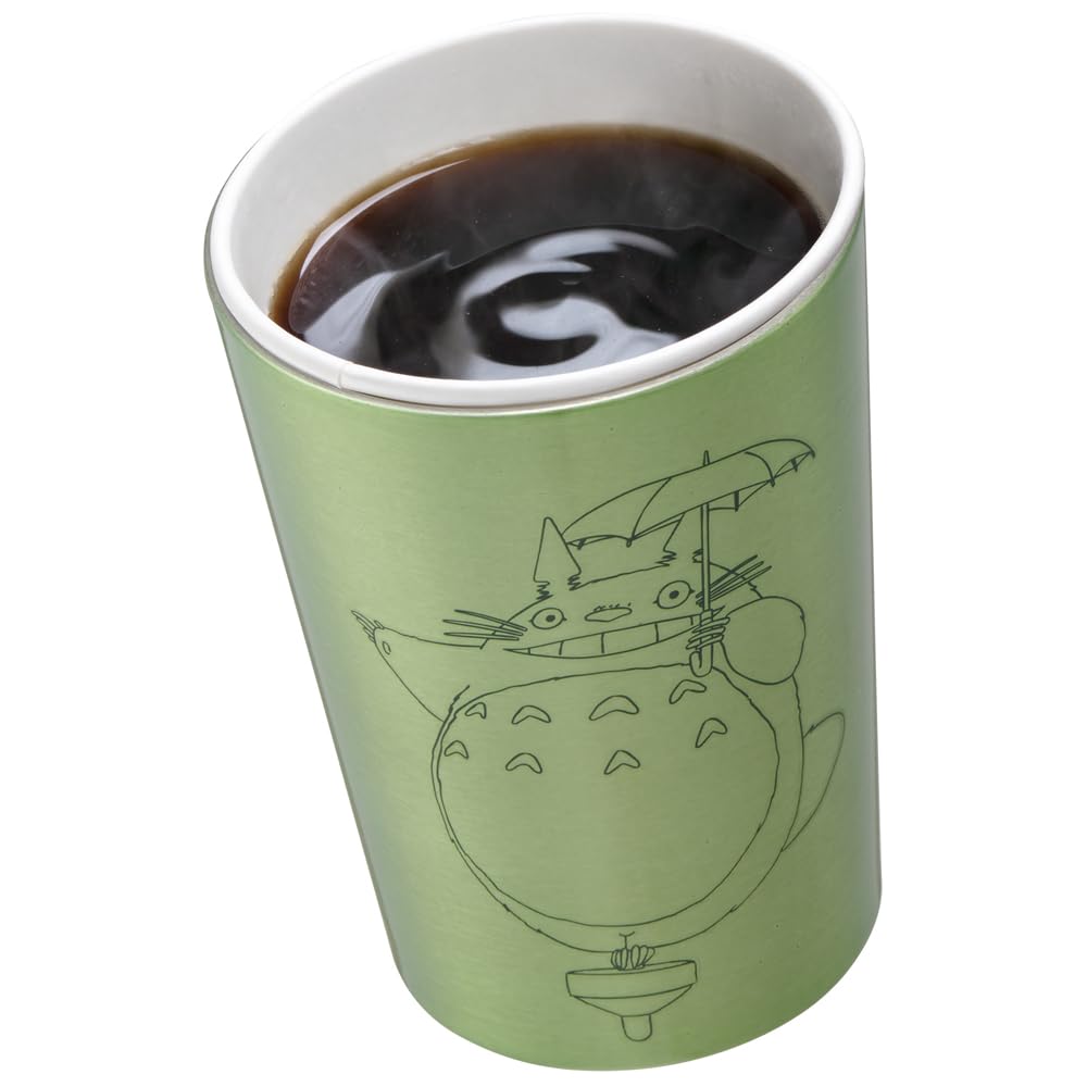 Skater термоизолированный стакан для кофе из нержавеющей стали для магазинов шаговой доступности 400 мл M Мой сосед Тоторо орех Studio Ghibli с вакуумной изоляцией STCV2-A