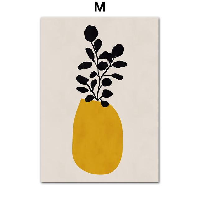 Abstract Mid-Century Modern Lines Nordic Gallery Wall Medieval Art Canvas Painting Posters Print Pictures for Living Room Decor No Frame