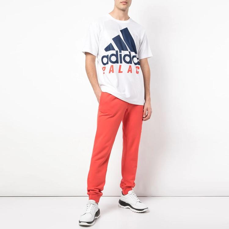 adidas x PALACE Crossover Loose Alphabet Short Sleeve Unisex 'White' Men's CZ5906