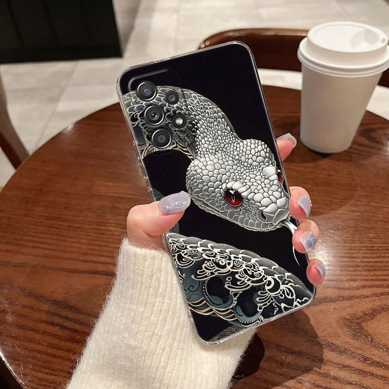 Чехол для телефона Snakes and Women Прозрачный Мягкий Для Samsung Galaxy A56 A57 A37 A55 A54 A36 A35 A26 A25 A16 A17 A07 A52 A34 A73 A21s