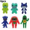 Fuggler 6pcs Action Figure Model Anime Displays Toy Cartoon Doll Gifts Kids