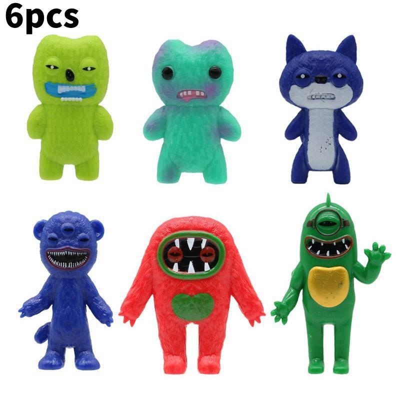Fuggler 6pcs Action Figure Model Anime Displays Toy Cartoon Doll Gifts Kids