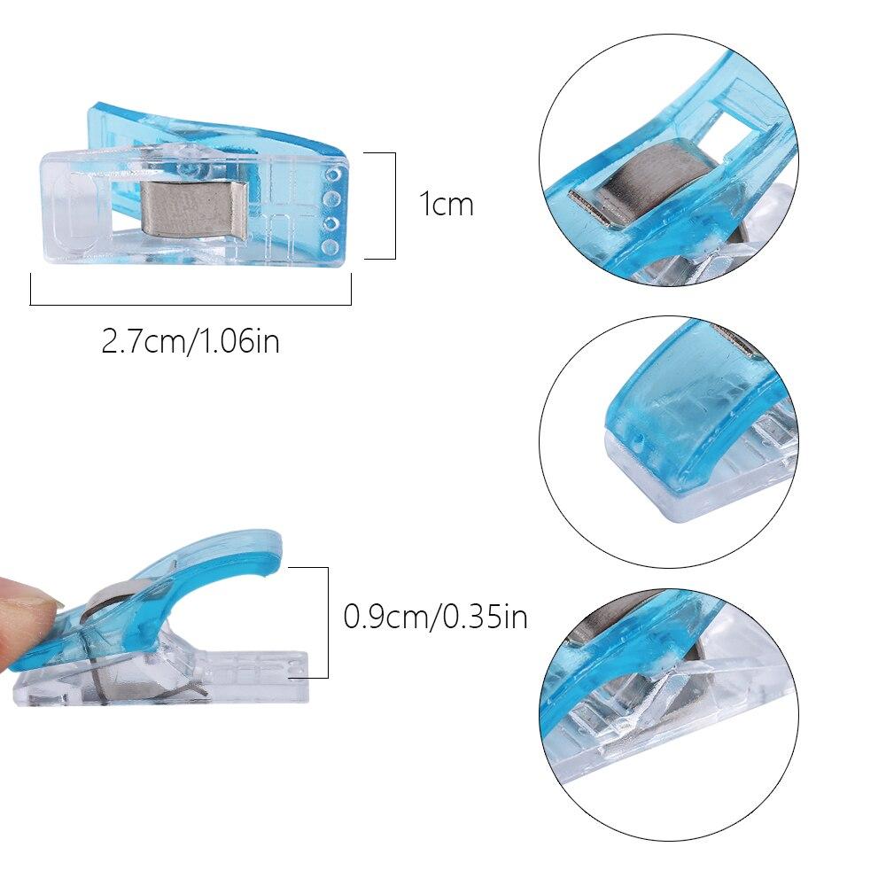 30/10pcs Multipurpose Sewing Clips Colorful Plastic Craft Quilting Patchwork Knitting Safety Clamps Fabric Paper DIY Accessories