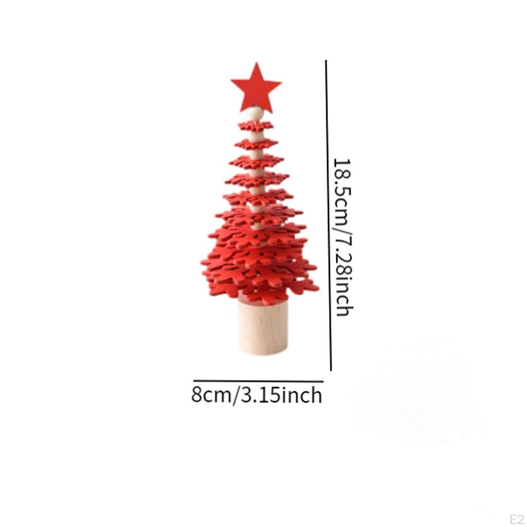 Tabletop Christmas Tree Ornament Small Decoration Table Top Xmas for