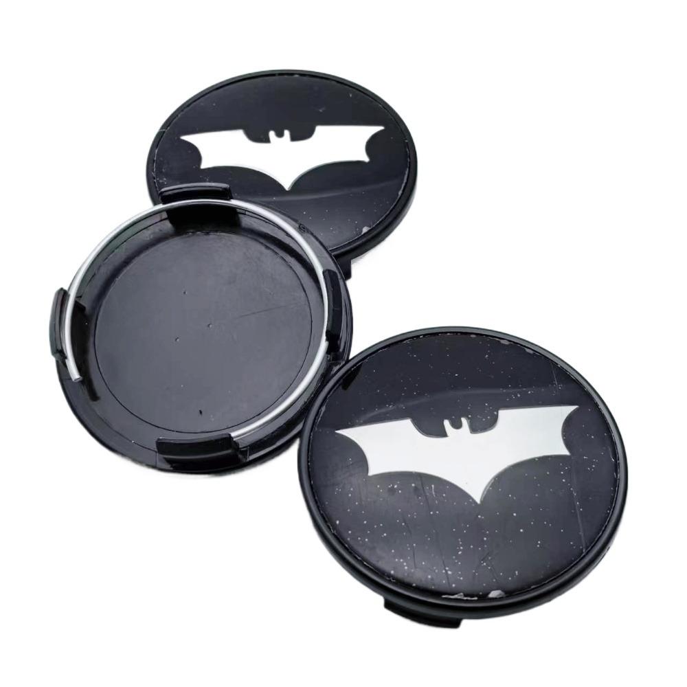 4pcs BAT Logo Badge Emblem Car Wheel Center Caps 65MM 60MM Wheels Hub Cap Car Rim Hubcaps Cover Replace Auto Styling Accessories