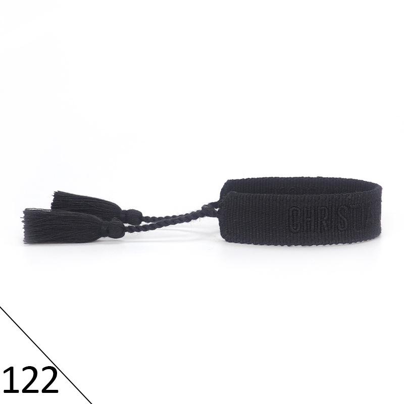 Браслет дружбы ручной работы с вышивкой и кисточками для женщин