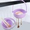 Силиконовый очиститель для кистей для макияжа, многофункциональная подвесная чаша для мытья косметических кистей, текстурированный ручной очиститель для кистей, контейнер для сушки