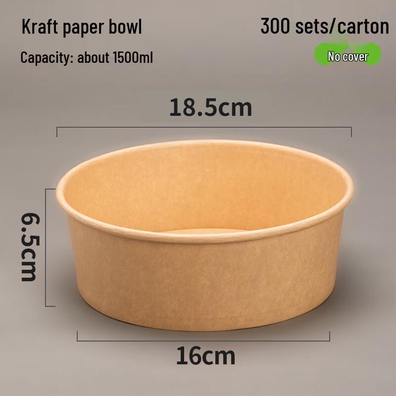 Disposable Kraft Paper Takeout Bowls