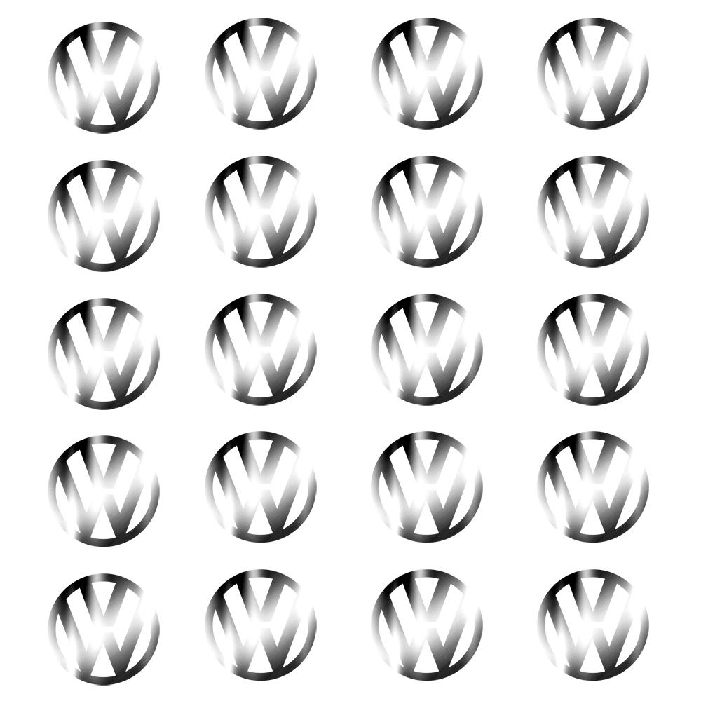 3D Nickel Metal Car Indoor Waterproof Badge Sticker Auto Cover for Volkswagen VW Golf 4 Motion MTM Touareg Passat GTI RLine R32 ze7