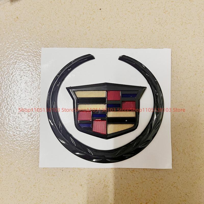 AARI1 1PCS for Cadillac Logo SRX ATS XTS 2021 2020 2019 2018 2017 Car Front Center Grille Emblem Rear Trunk Badge Sticker Accessories