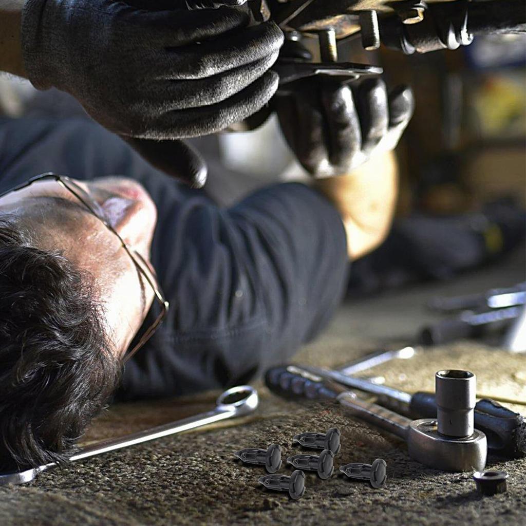 DECORNIJIA 50pcs Car Push Retainer Clip Nylon Bumper Fixture Kit Auto Front Bumper Grille Fastener Installation