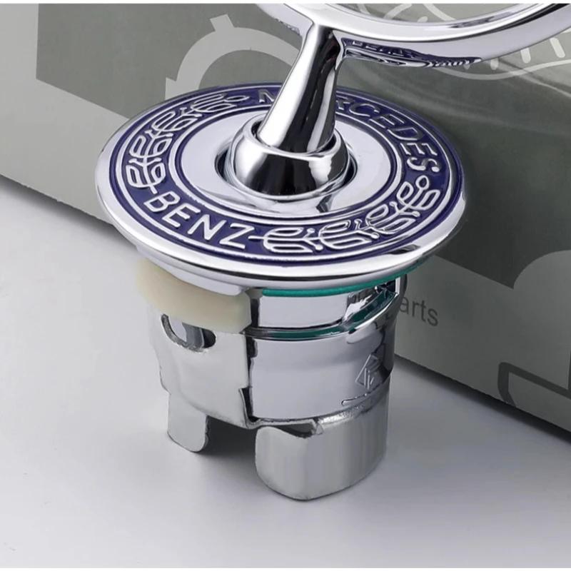 UPYLC1 2026 Hot For Mercedes Benz AMG W204 W205 W203 W211 W212 W213 W201 W210 W124 Car Engine Hood Emblem Front Bonnet Chrome Mark Acce