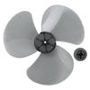 Household Plastic Fan Blade Three/Five Leaves with Nut Cover for Standing Pedestal Fan Table Fanner General Accessories