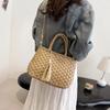Женская модная соломенная сумка через плечо с кисточками, брендовая дизайнерская плетеная сумка из ротанга, летняя дорожная пляжная сумка, женская сумка