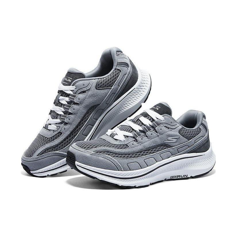 Skechers Go Run Consistent 2.0 Удобные Амортизирующие Прочные Низкие Повседневные Беговые Кроссовки Женские Кеды Серый 128612-GYCC