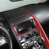 Red Carbon Fiber Navigation Panel Trim Sticker Fit For Jaguar F-TYPE 2013-