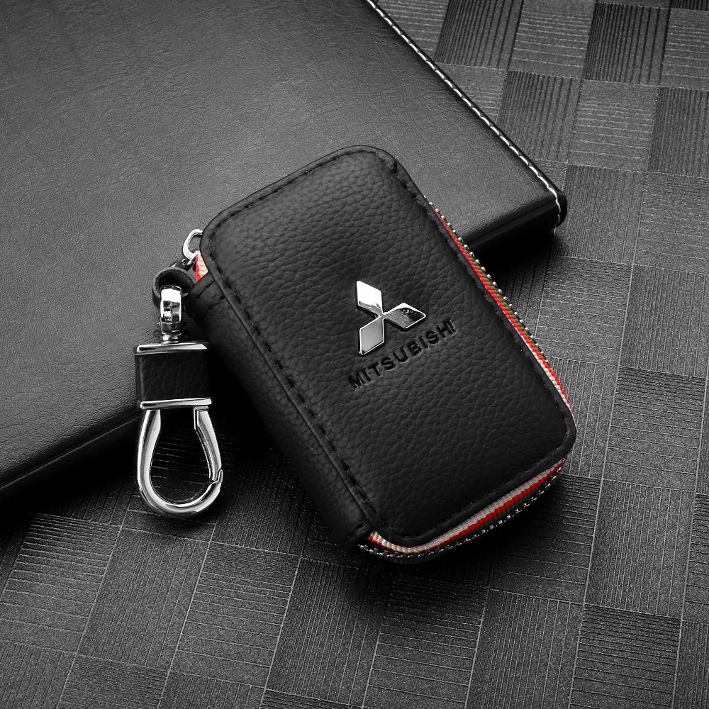 nlvc3 Car Styling Badge Keychain Key Ring Car Accessories For Mitsubishi Ralliart Lancer EX Outlander 3 l200 Pajero ASX Galant Colt