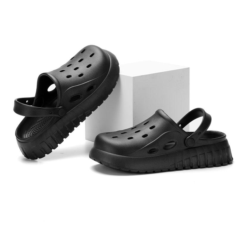 Женские белые сандалии на платформе с перфорацией Новые летние садовые туфли из ЭВА для женщин Удобные нескользящие пляжные шлепанцы Клоги