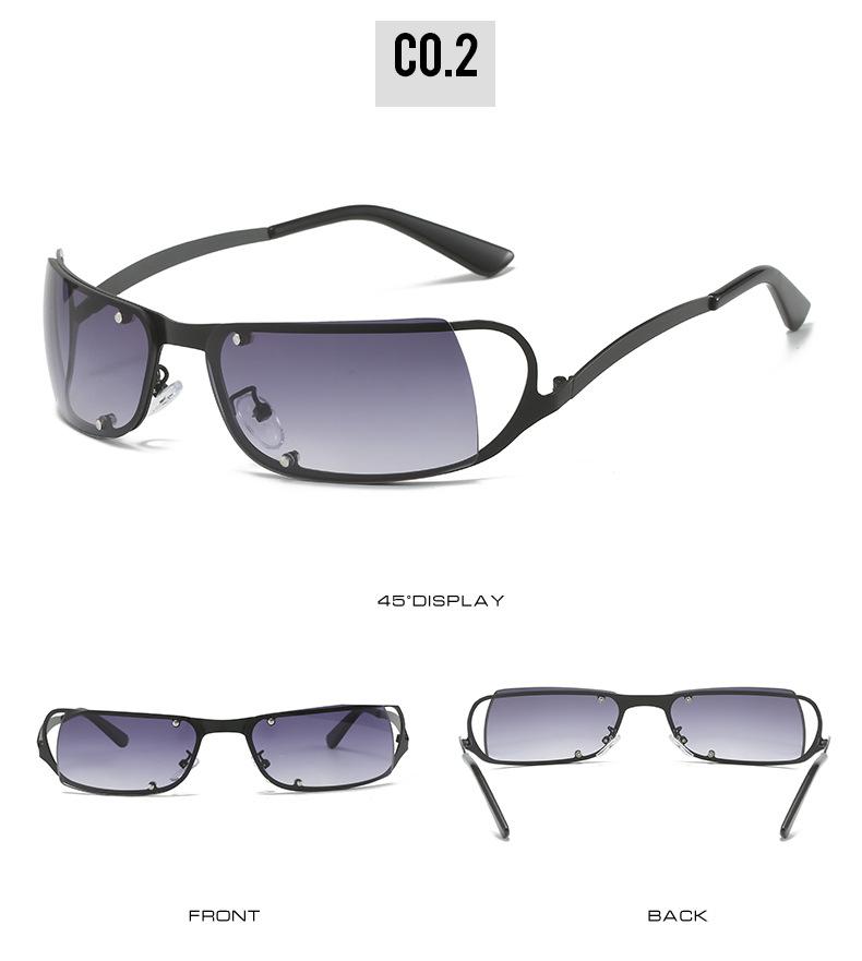 Металлические полые солнцезащитные очки с маленькой оправой, солнцезащитные очки в стиле стимпанк ретро