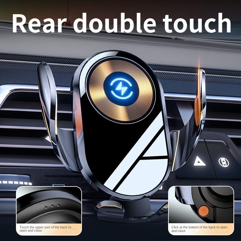 2024 Magic A6 Clip Three-Axis Linkage Creative Line Design Car Wireless Charger Mobile Phone Bracket Smart Car Supplies