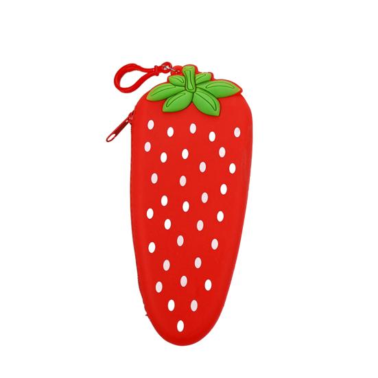 Морковь, банан, фрукты, силиконовый пенал для хранения ручек, сумка для монет, кошелек для ключей