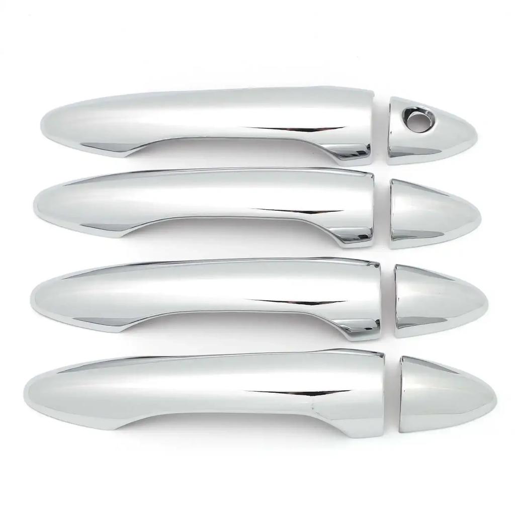 Car Stickers Door Handle Cover For Kia Cerato Forte K3 2013-2017 Chrome Silver Carbon Fiber