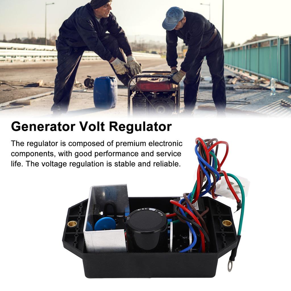 Automatic Voltage Regulator 8 Wires Generator Volt Regulator Replacement AVR Board Module for Single Phase 15KW Generator ABS Multi s