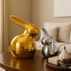 Домашний декор, керамические милые фигурки кроликов из золота и серебра (Набор из 2 шт., золотой и серебряный)