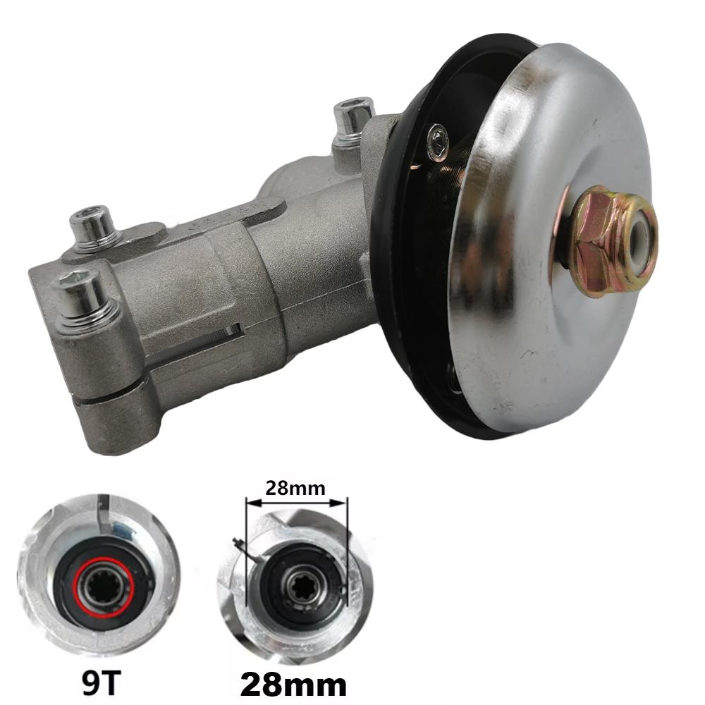 26/28mm 7/9T Strimmer Gear Head Gearbox Brush Cutter Grass Trimmer Lawn Mower Part Lawn Trimmer Accessory Brush Cutter Gear Head