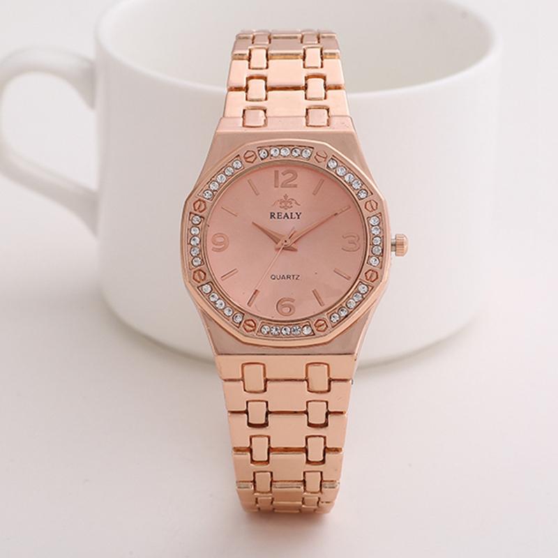 New Steel Band Women Watches Luxury Quartz Ladies Fashion Rose Gold Diamond Female Bracelet Wristwatches Clock Relogio Feminino