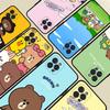 Cute L-LINE F-FRIENDS Phone Case For iPhone 16 15 14 13 12 Mini 11 Pro XS Max X XR SE 6 7 8 Plus Soft Silicone Cover