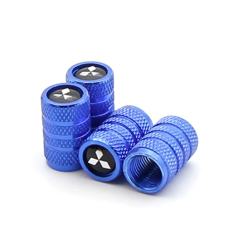 Car Valve Cap Decorative Dustproof Tire Valve Stem Caps For Mitsubishi outlander Sport Mirage Eclipse cross Pajero ASX Lancer