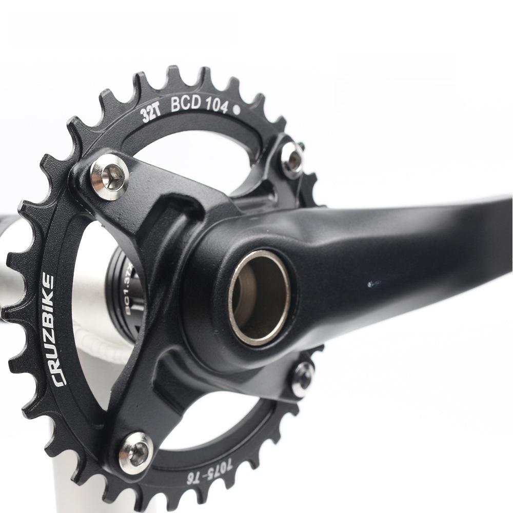 Integrated Hollow Tooth Plate Crank Set for Mountain Bikes, BCD104