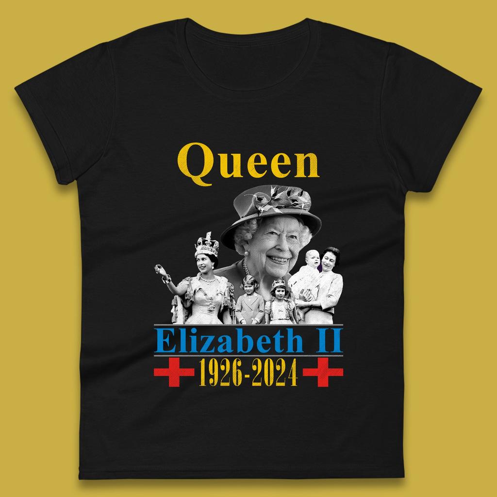 Queen Elizabeth II Womens T-Shirt Mens Tops Tees Unisex
