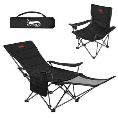 Кресло для кемпинга DesertFox Recliner Nap Nap 4 уровня регулировки Подходит для всех сезонов Переключение между сетчатым и тонким вариантом Вместимость Компактное кресло для отдыха на открытом воздухе