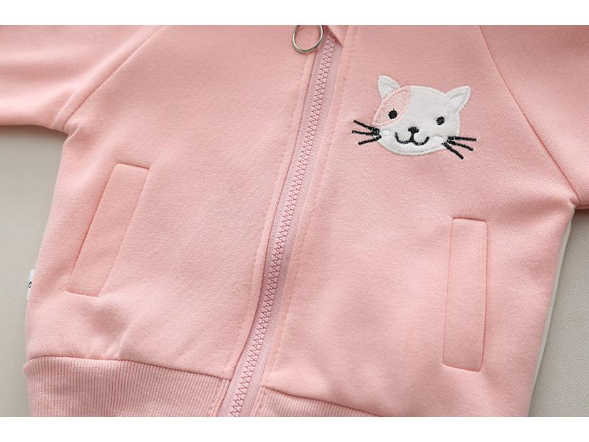 Spring 2025 Fashion: Girls' Sporty Two-Piece Sweatshirt Set