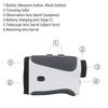 Golf Rangefinder With Slope Telescope 6x LCD 905nm Laser Type C Straight-line Horizontal Vrtical