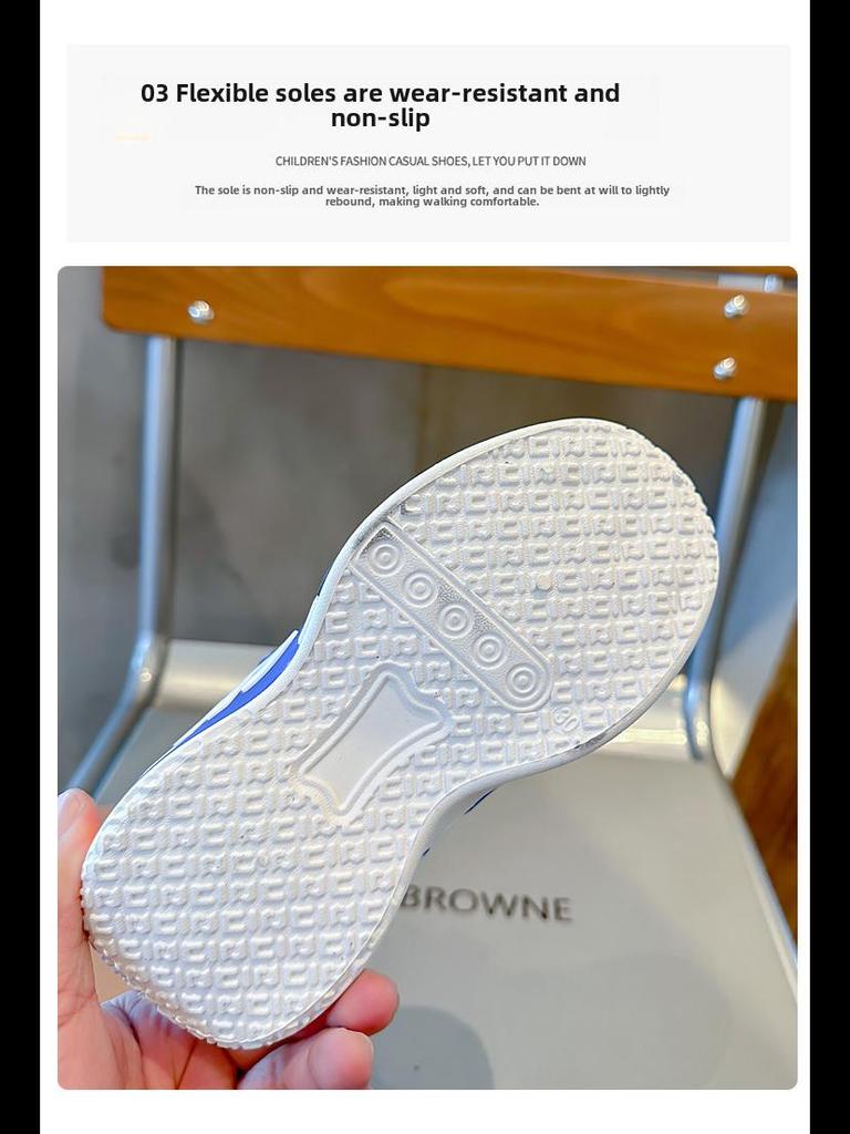 Spring/Autumn 2025 Kids' Sports Shoes: Breathable Mesh with Rotating Buckle for Girls & Boys