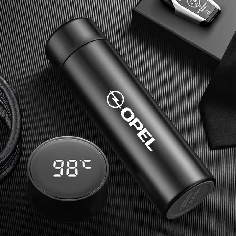AAAEE1 304 Stainless Steel Intelligent Temperature Measuring Thermos Cup For Opel Corsa D Astra Insignia Mokka Adam Combo OPC Vauxhall