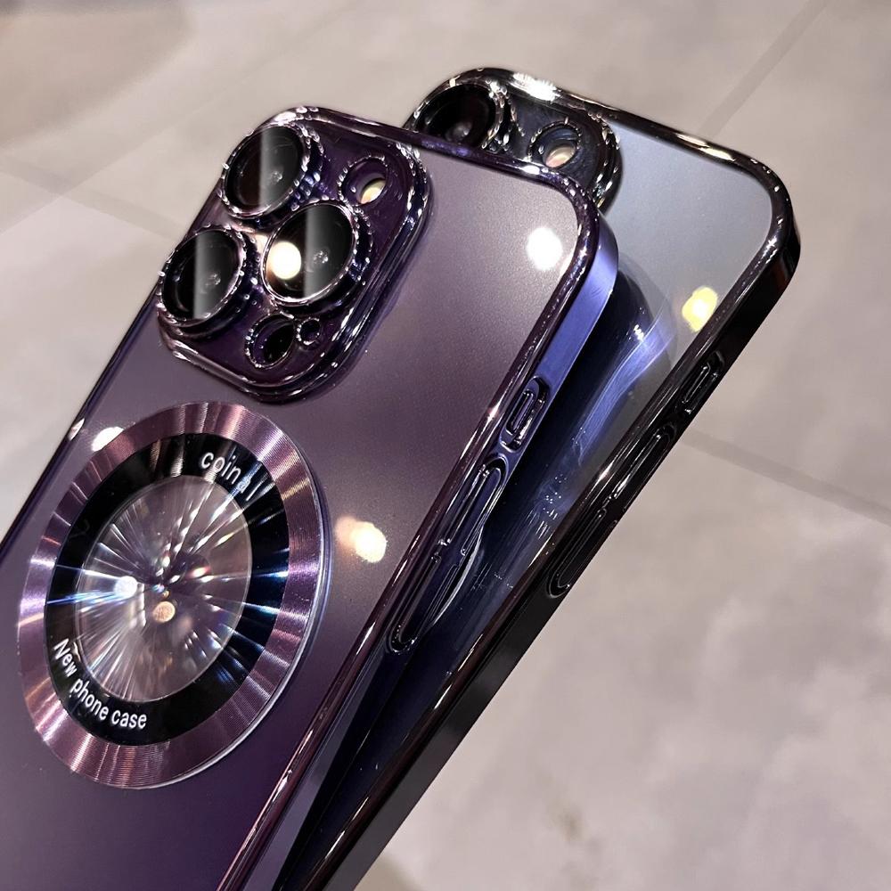Магнитный чехол для телефона iPhone 15 Pro Max 14 Pro Max Plus, силиконовые мягкие чехлы для iPhone 13 12 14 15 Pro Mini, задняя крышка