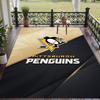 Soft Floor Carpet Pittsburgh Penguins Pattern Area Rug Decorative Mat For Home Room Decoration