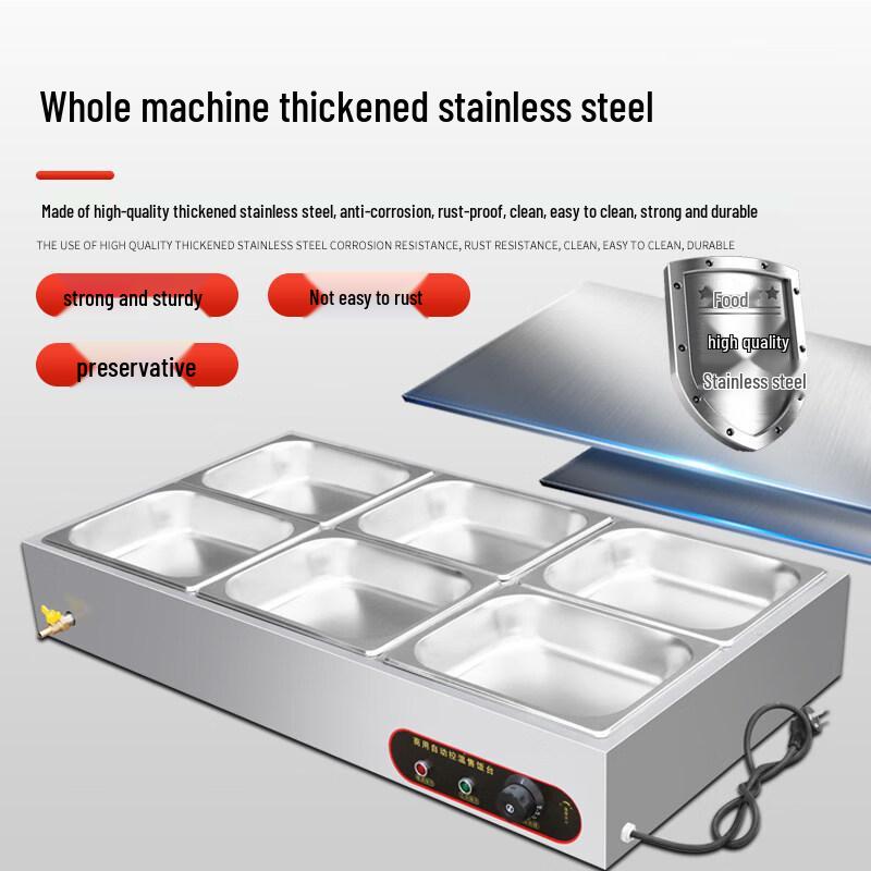 Commercial 12-Basin Tabletop Food Warmer