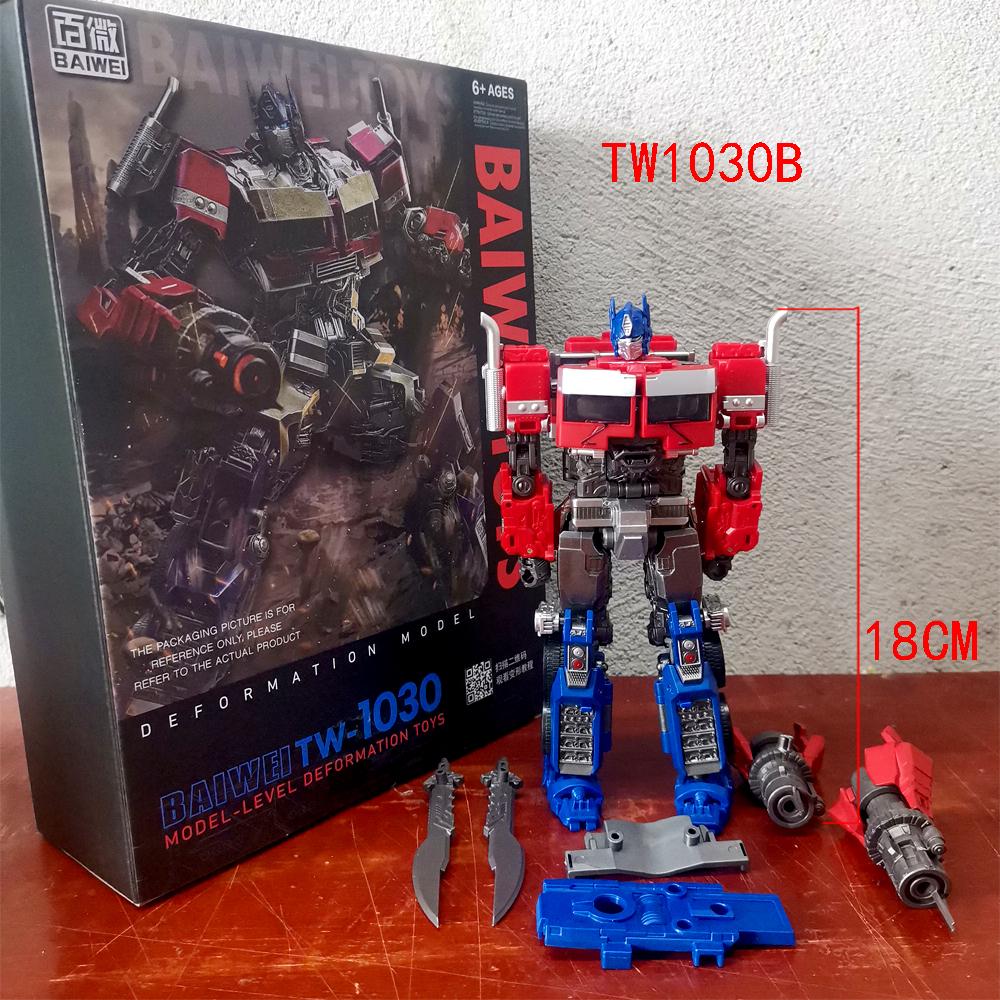 Baiwei Shockwave TW1028 Игрушки-трансформеры Sentinel Prime TW1024 Модель Ironhide TW1026 Робот Bumblebe TW1025 Фигурка TW1030