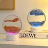 Светодиодная лампа 16 цветов 3D Sandscape RGB с подсветкой в виде песочных часов, движущаяся рамка для песочного искусства, ночник с дисплеем Deep Sea, новогодний подарок