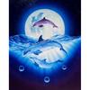 5D DIY Diamond Painting Full Round Animal Dolphin Diamond Embroidery Painting Cross Stitch Kit Home Decoration Rhinestone Gift