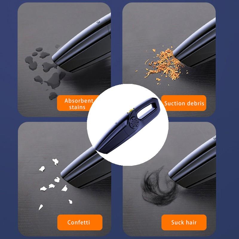 3000 мАч портативный беспроводной автомобильный пылесос ручной мощный автомобильный пылесос с быстрой зарядкой высокая мощность всасывания малошумный автомобильный пылесос