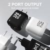 Двойное USB-зарядное устройство 2,4 А с 2-портовой головкой, совместимое с US/EU/KR/UK, Дорожное зарядное устройство