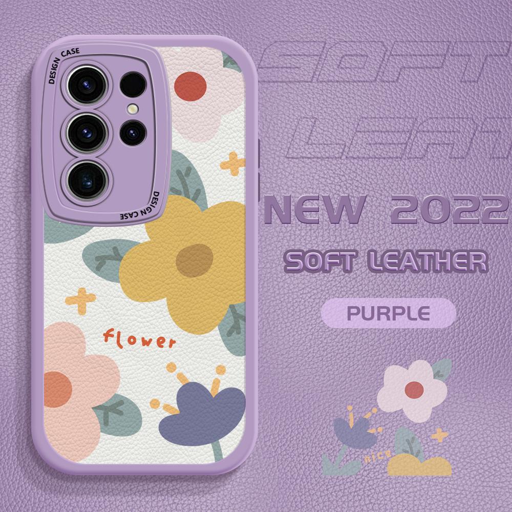 Милый чехол из искусственной кожи для Vivo V23E Y15 Y91 Y51 OPPO A9 Reno8 6 Realme 10 Pro C21 C12 C15 C35 Huawei Nova 7i P30 Lite Infinix Hot 10S, чехол для телефона