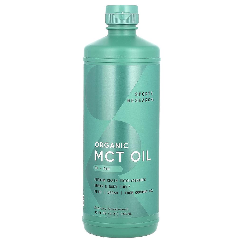 Organic Mct Oil, Unflavored, 946 Ml (32 Fl Oz)