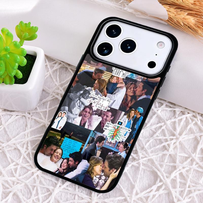 Чехол-коллаж "Анатомия Грей" для iPhone 17 Air 16 15 11 12 14 13 Pro Max Ударопрочный чехол